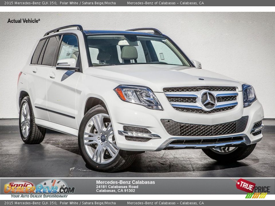 2015 Mercedes-Benz GLK 350 Polar White / Sahara Beige/Mocha Photo #1
