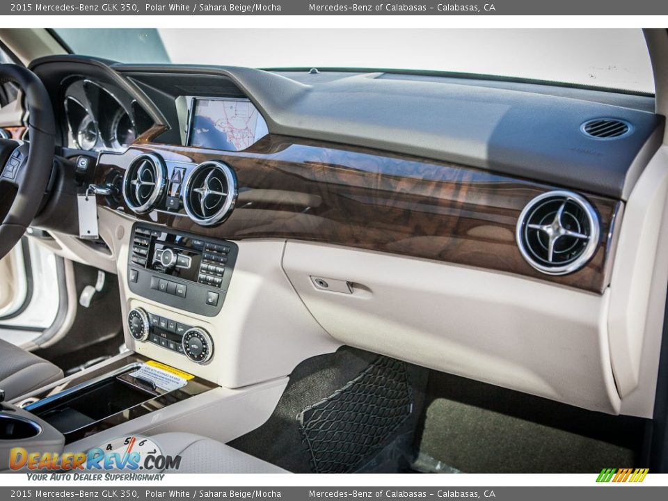 2015 Mercedes-Benz GLK 350 Polar White / Sahara Beige/Mocha Photo #8