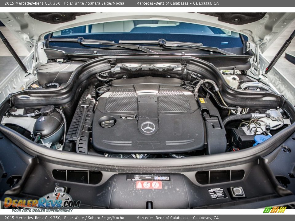 2015 Mercedes-Benz GLK 350 Polar White / Sahara Beige/Mocha Photo #9