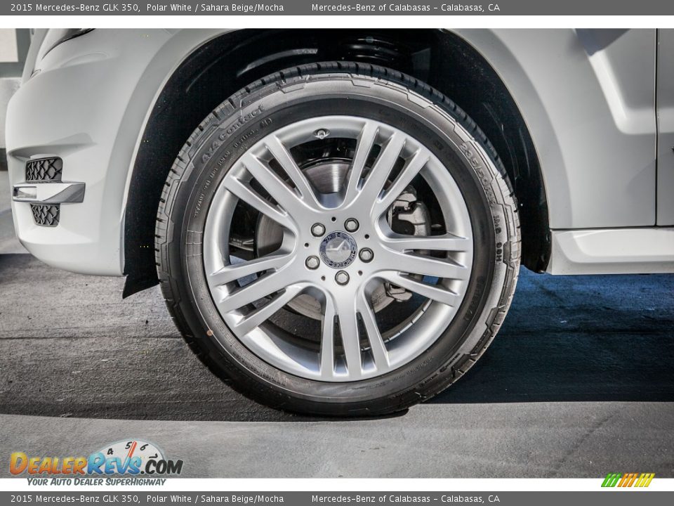 2015 Mercedes-Benz GLK 350 Polar White / Sahara Beige/Mocha Photo #10