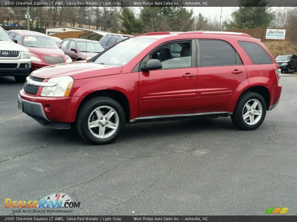 2005 Chevrolet Equinox LT AWD Salsa Red Metallic / Light Gray Photo #2