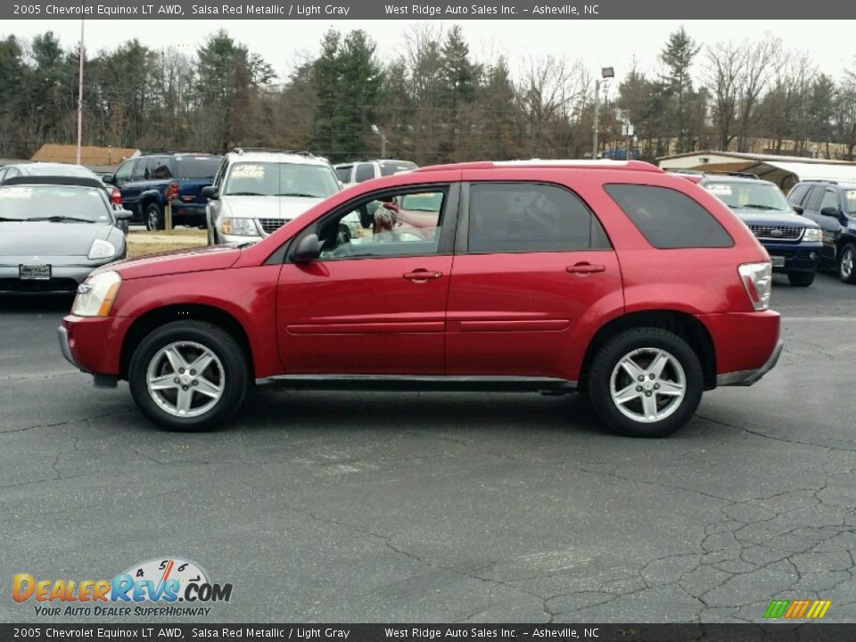 2005 Chevrolet Equinox LT AWD Salsa Red Metallic / Light Gray Photo #3