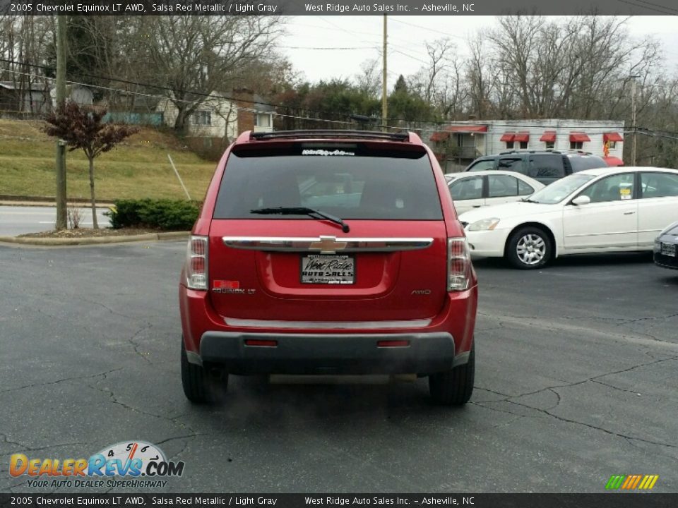 2005 Chevrolet Equinox LT AWD Salsa Red Metallic / Light Gray Photo #5