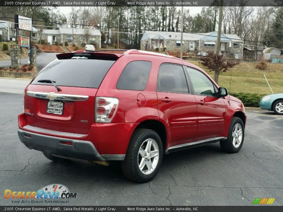 2005 Chevrolet Equinox LT AWD Salsa Red Metallic / Light Gray Photo #6