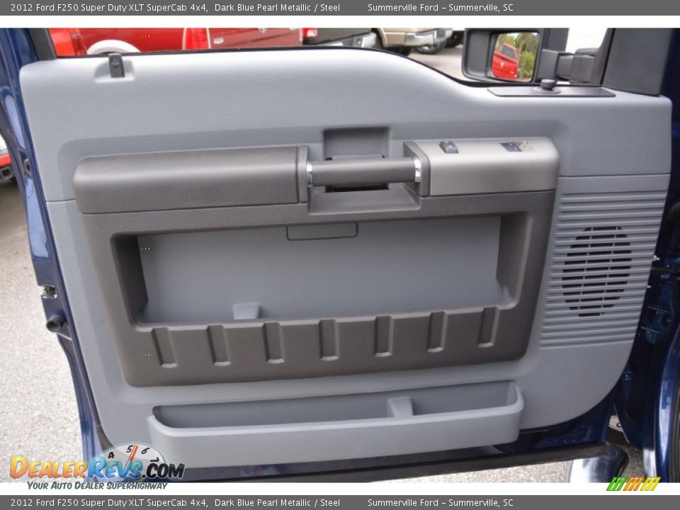2012 Ford F250 Super Duty XLT SuperCab 4x4 Dark Blue Pearl Metallic / Steel Photo #13