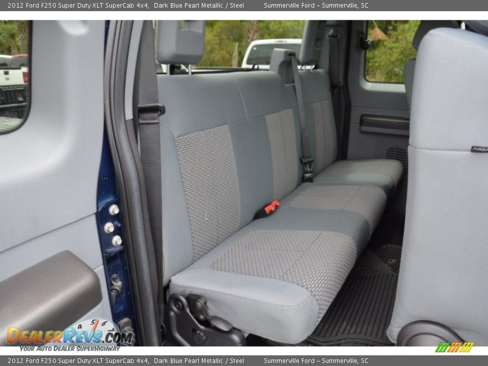 2012 Ford F250 Super Duty XLT SuperCab 4x4 Dark Blue Pearl Metallic / Steel Photo #17