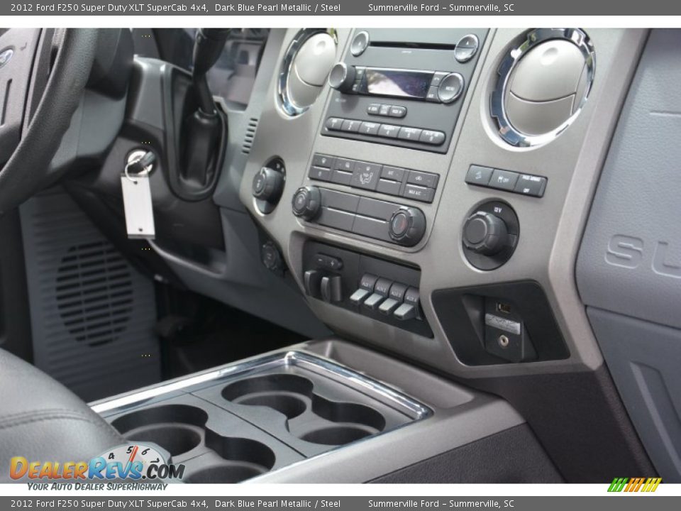 2012 Ford F250 Super Duty XLT SuperCab 4x4 Dark Blue Pearl Metallic / Steel Photo #19