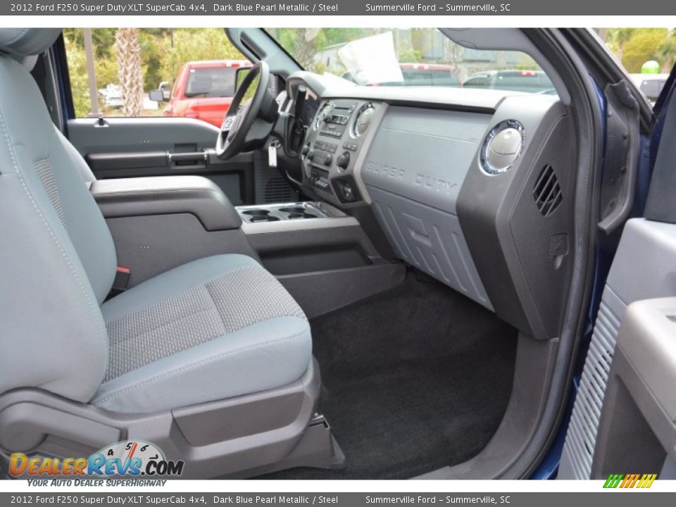 2012 Ford F250 Super Duty XLT SuperCab 4x4 Dark Blue Pearl Metallic / Steel Photo #20