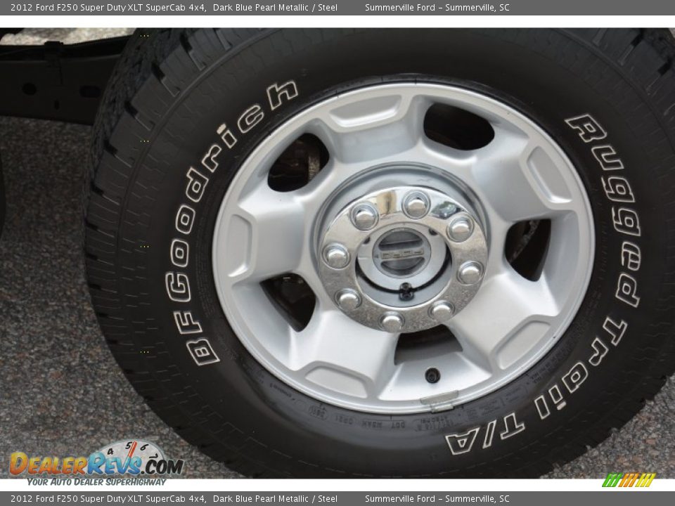 2012 Ford F250 Super Duty XLT SuperCab 4x4 Dark Blue Pearl Metallic / Steel Photo #23