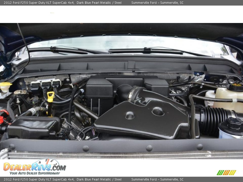 2012 Ford F250 Super Duty XLT SuperCab 4x4 Dark Blue Pearl Metallic / Steel Photo #24