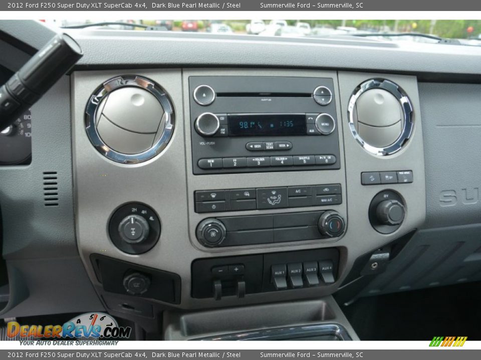 2012 Ford F250 Super Duty XLT SuperCab 4x4 Dark Blue Pearl Metallic / Steel Photo #25