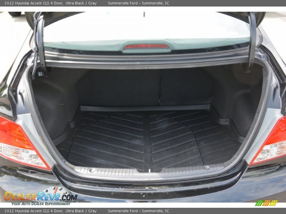 2012 Hyundai Accent GLS 4 Door Ultra Black / Gray Photo #16