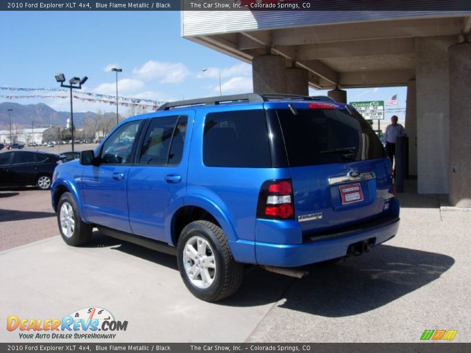 2010 Ford Explorer XLT 4x4 Blue Flame Metallic / Black Photo #3