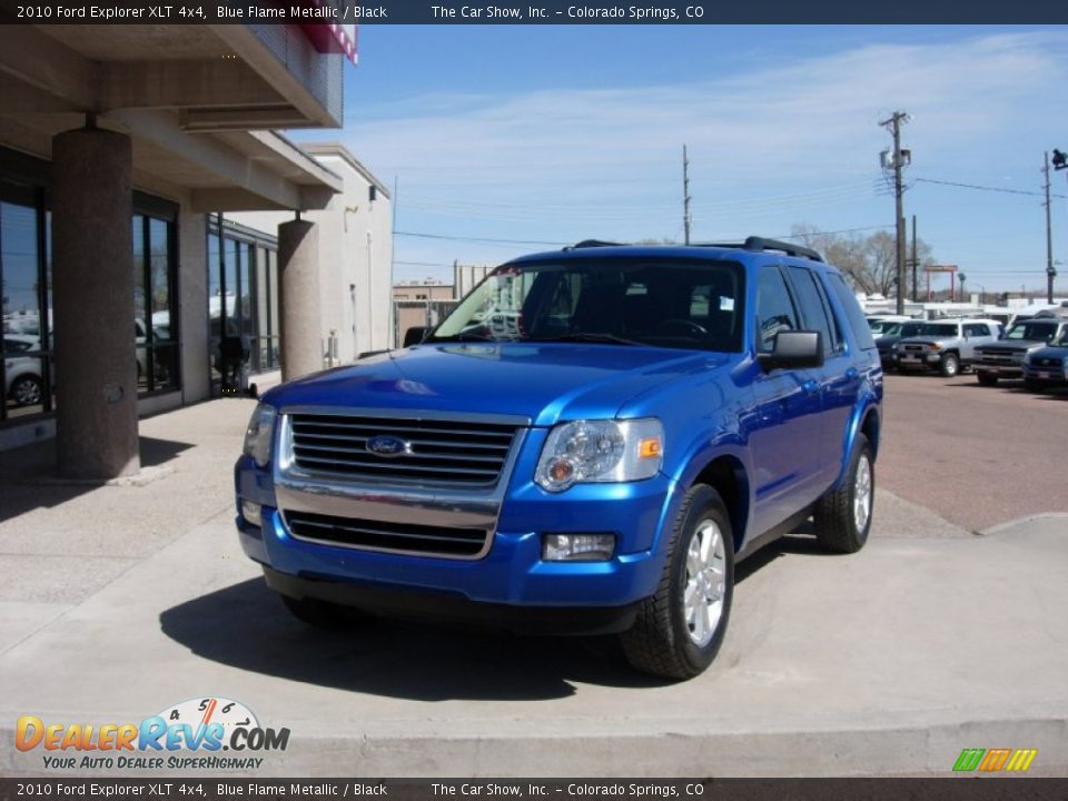 2010 Ford Explorer XLT 4x4 Blue Flame Metallic / Black Photo #19