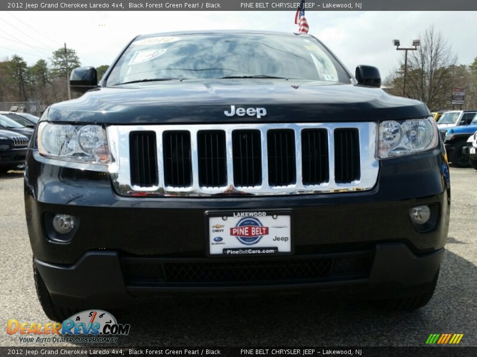 2012 Jeep Grand Cherokee Laredo 4x4 Black Forest Green Pearl / Black Photo #2