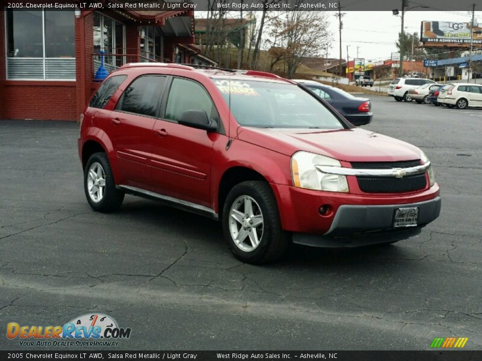 2005 Chevrolet Equinox LT AWD Salsa Red Metallic / Light Gray Photo #8