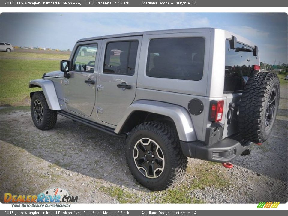 2015 Jeep Wrangler Unlimited Rubicon 4x4 Billet Silver Metallic / Black Photo #3