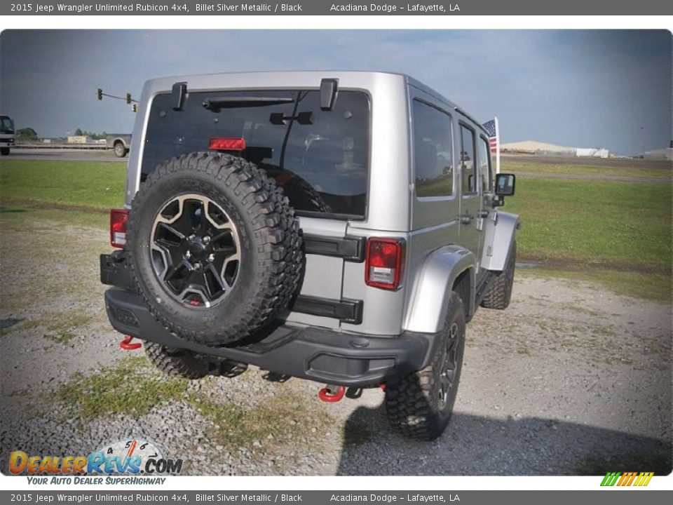 2015 Jeep Wrangler Unlimited Rubicon 4x4 Billet Silver Metallic / Black Photo #4