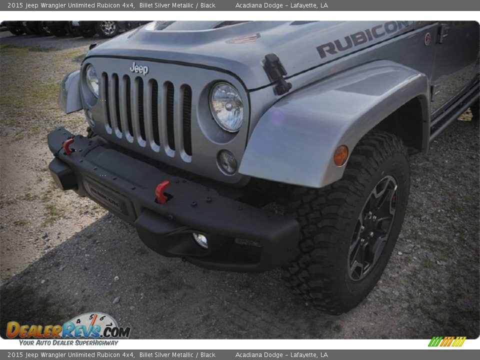 2015 Jeep Wrangler Unlimited Rubicon 4x4 Billet Silver Metallic / Black Photo #7