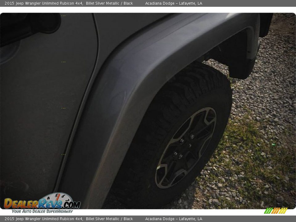 2015 Jeep Wrangler Unlimited Rubicon 4x4 Billet Silver Metallic / Black Photo #9