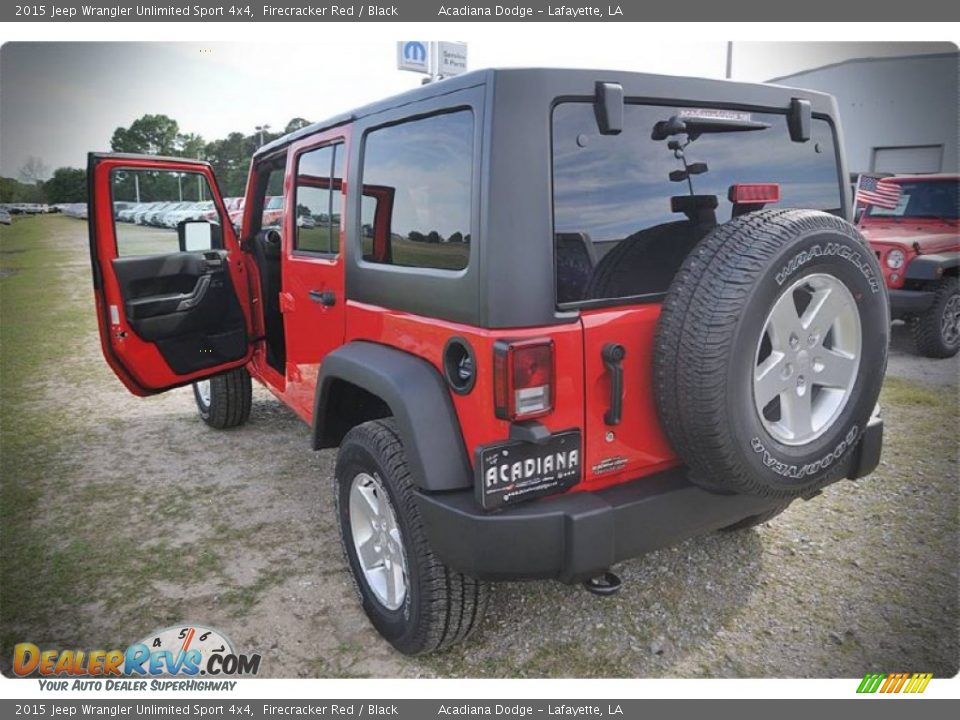 2015 Jeep Wrangler Unlimited Sport 4x4 Firecracker Red / Black Photo #3