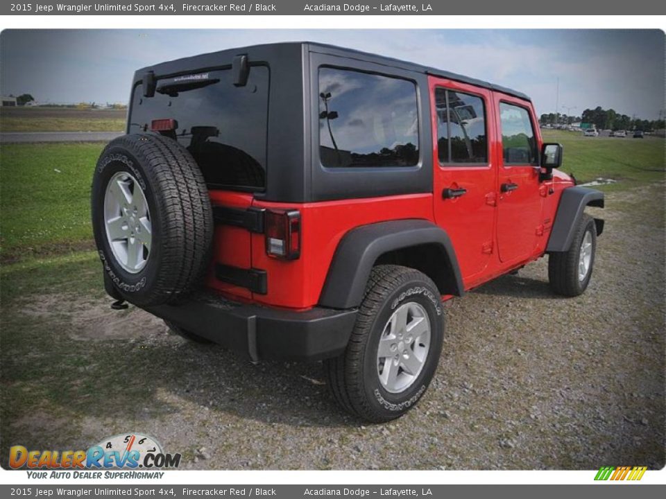 2015 Jeep Wrangler Unlimited Sport 4x4 Firecracker Red / Black Photo #4