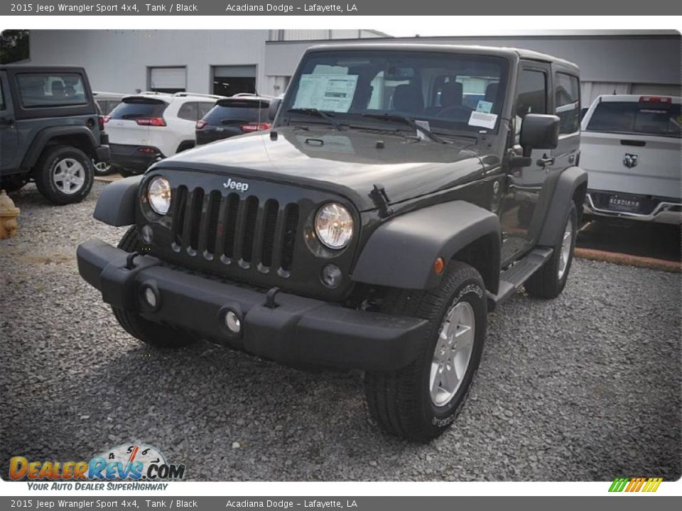 2015 Jeep Wrangler Sport 4x4 Tank / Black Photo #1