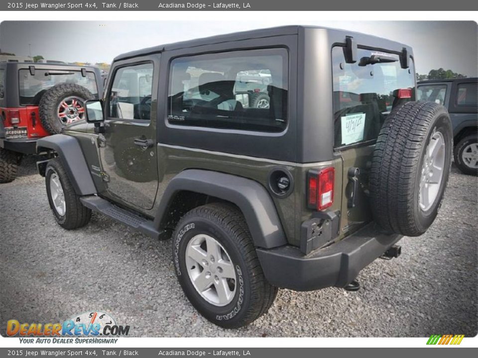 2015 Jeep Wrangler Sport 4x4 Tank / Black Photo #3