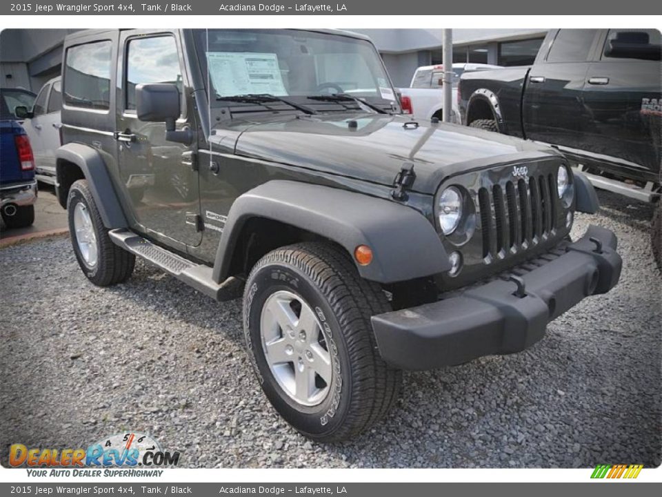 2015 Jeep Wrangler Sport 4x4 Tank / Black Photo #5