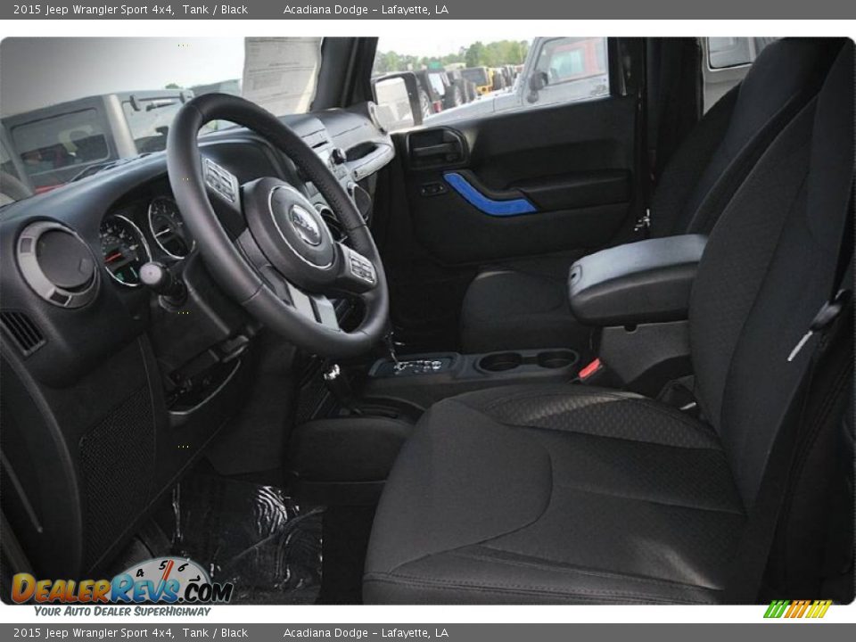 2015 Jeep Wrangler Sport 4x4 Tank / Black Photo #7