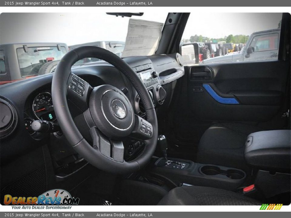 2015 Jeep Wrangler Sport 4x4 Tank / Black Photo #8