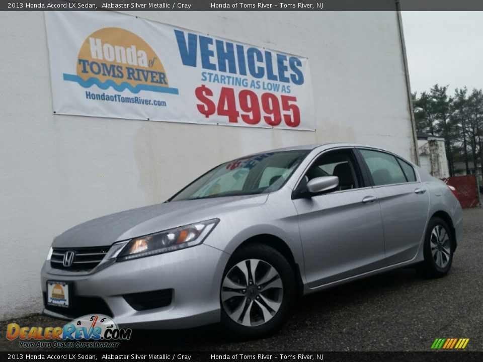 2013 Honda Accord LX Sedan Alabaster Silver Metallic / Gray Photo #1