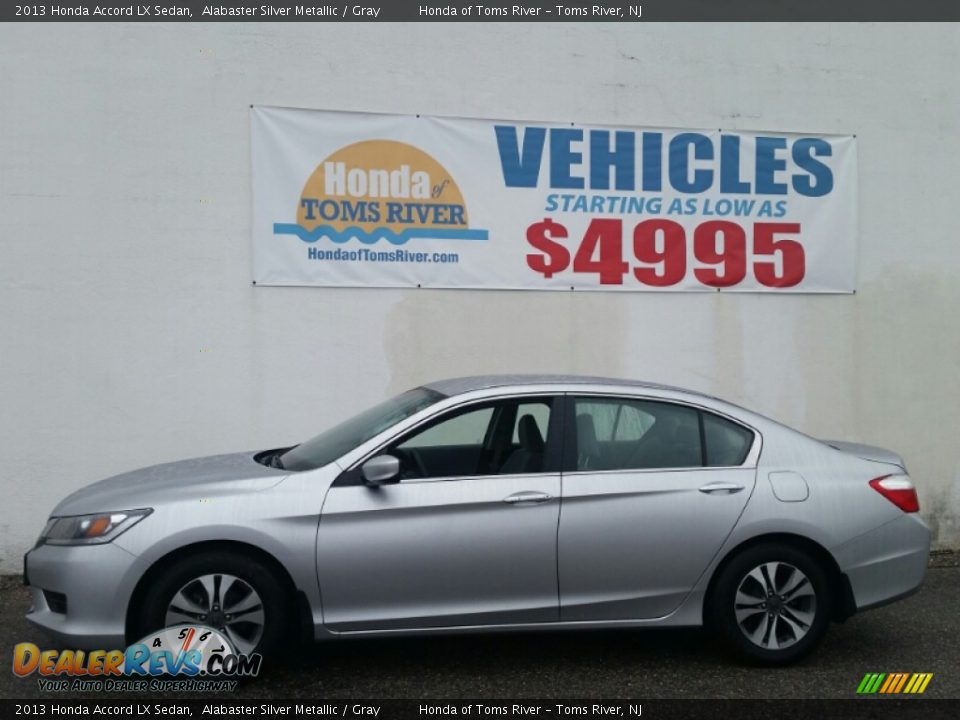 2013 Honda Accord LX Sedan Alabaster Silver Metallic / Gray Photo #5