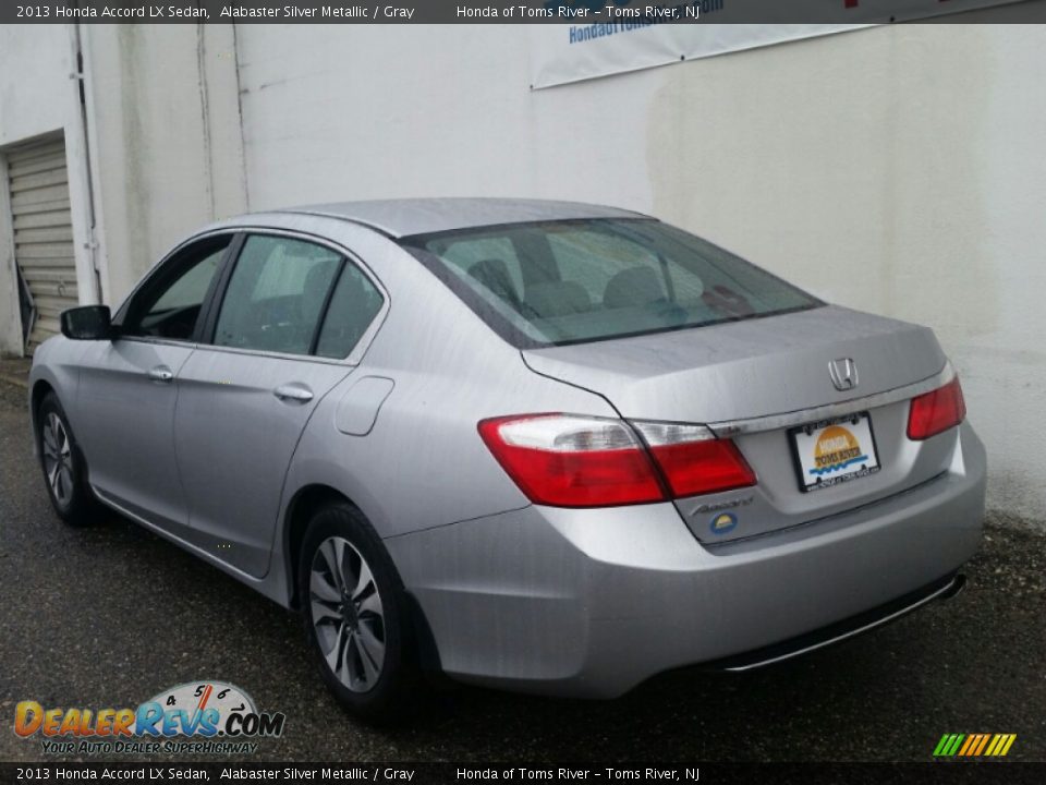 2013 Honda Accord LX Sedan Alabaster Silver Metallic / Gray Photo #7
