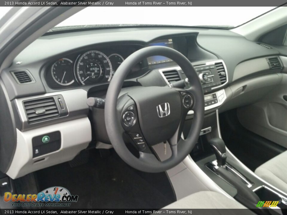 2013 Honda Accord LX Sedan Alabaster Silver Metallic / Gray Photo #13