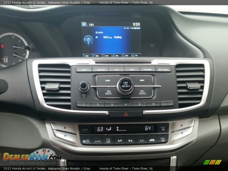 2013 Honda Accord LX Sedan Alabaster Silver Metallic / Gray Photo #17