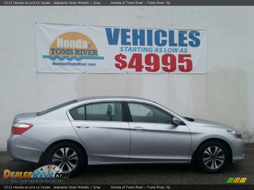 2013 Honda Accord LX Sedan Alabaster Silver Metallic / Gray Photo #26