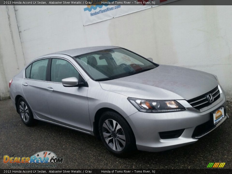 2013 Honda Accord LX Sedan Alabaster Silver Metallic / Gray Photo #31
