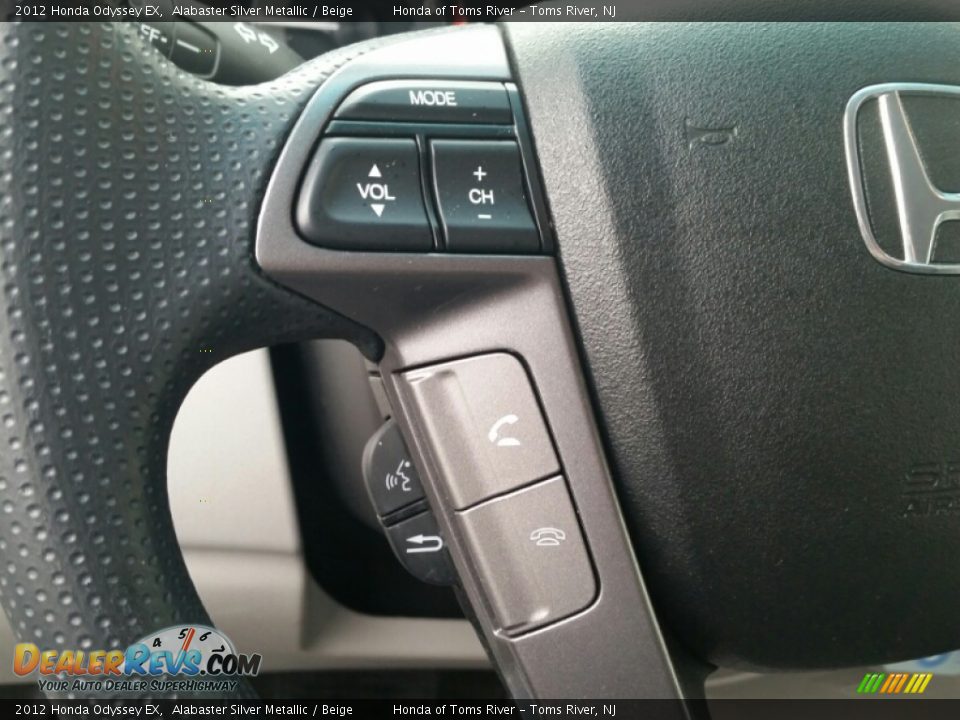 2012 Honda Odyssey EX Alabaster Silver Metallic / Beige Photo #15