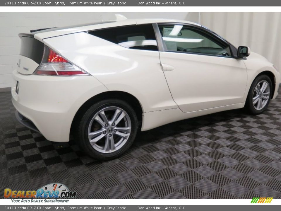 2011 Honda CR-Z EX Sport Hybrid Premium White Pearl / Gray Fabric Photo #6
