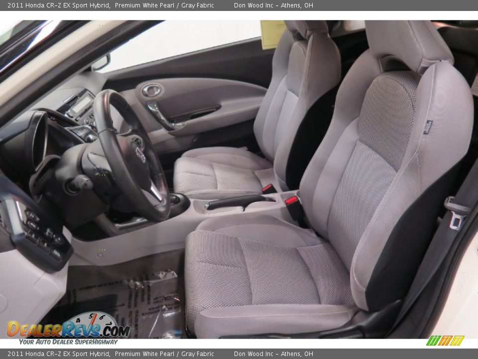 2011 Honda CR-Z EX Sport Hybrid Premium White Pearl / Gray Fabric Photo #8