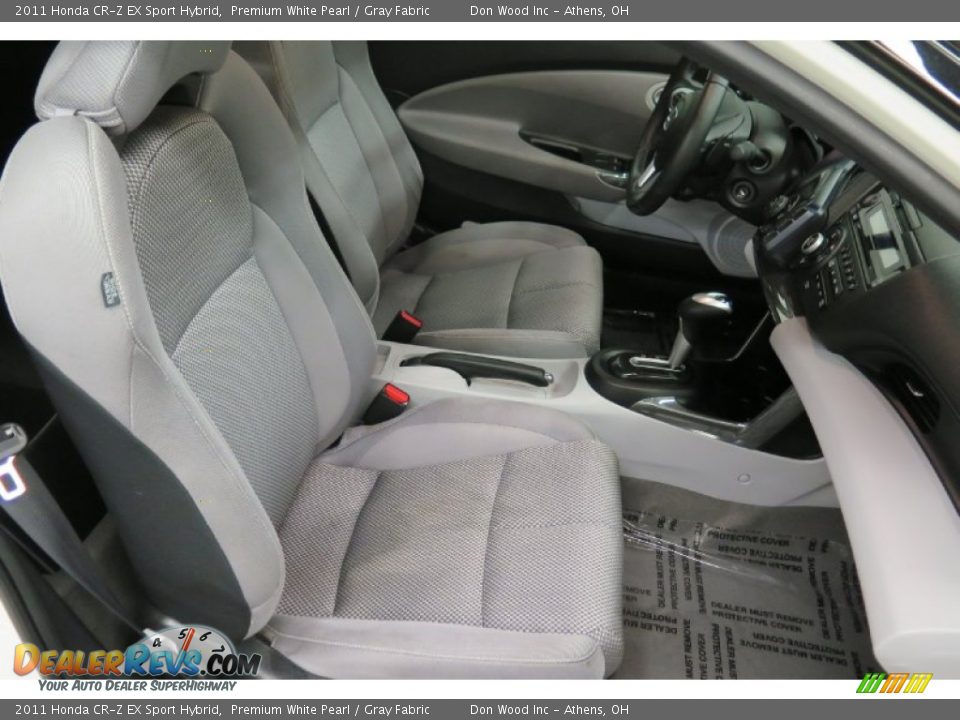 2011 Honda CR-Z EX Sport Hybrid Premium White Pearl / Gray Fabric Photo #10