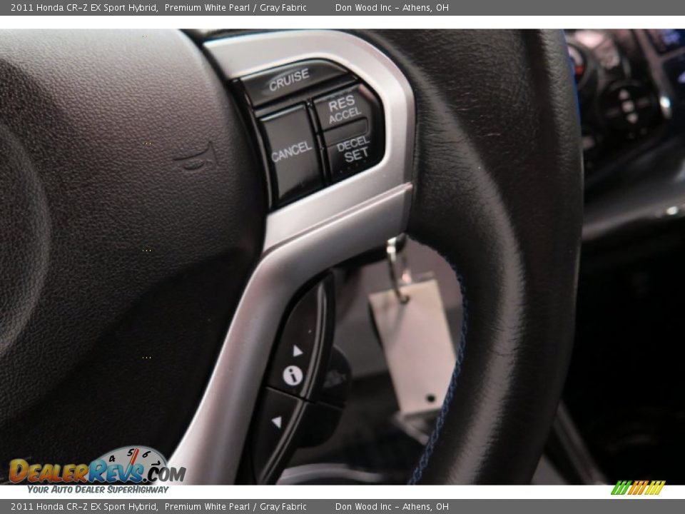 2011 Honda CR-Z EX Sport Hybrid Premium White Pearl / Gray Fabric Photo #20