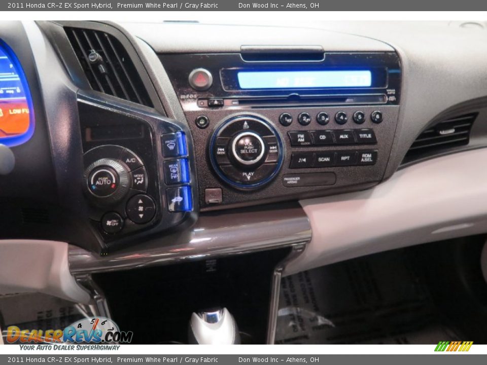 2011 Honda CR-Z EX Sport Hybrid Premium White Pearl / Gray Fabric Photo #23