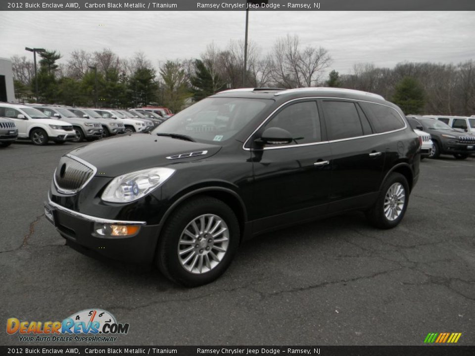 2012 Buick Enclave AWD Carbon Black Metallic / Titanium Photo #2