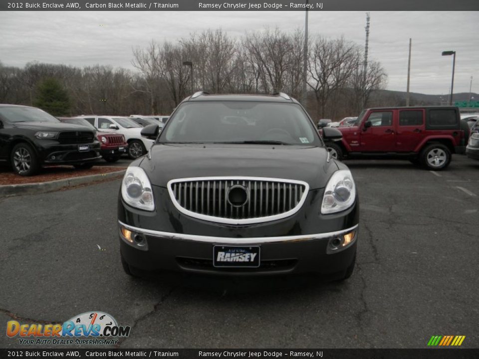 2012 Buick Enclave AWD Carbon Black Metallic / Titanium Photo #3