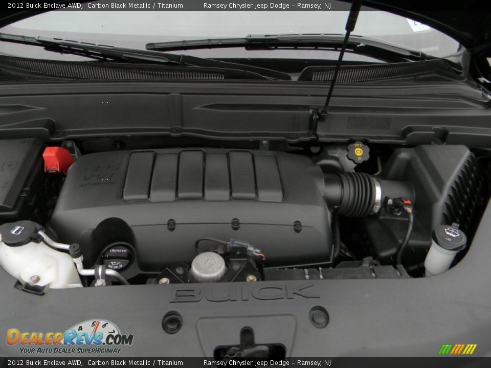 2012 Buick Enclave AWD Carbon Black Metallic / Titanium Photo #4