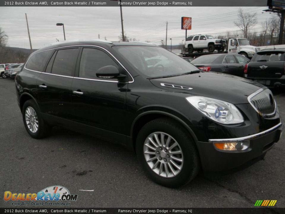 2012 Buick Enclave AWD Carbon Black Metallic / Titanium Photo #5