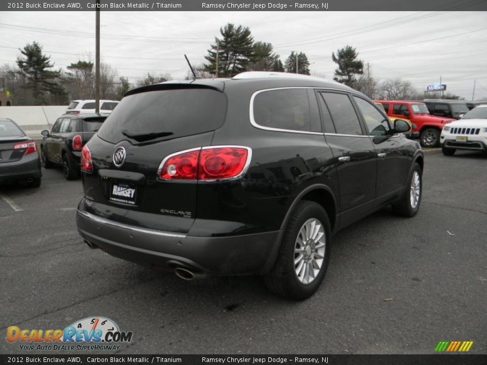 2012 Buick Enclave AWD Carbon Black Metallic / Titanium Photo #7