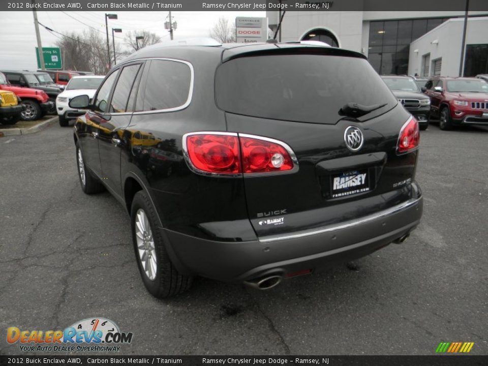 2012 Buick Enclave AWD Carbon Black Metallic / Titanium Photo #11